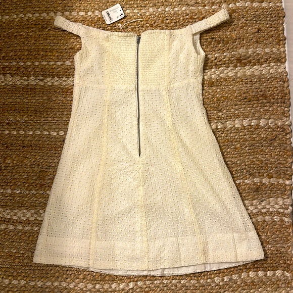 Free People Berry Kiss Eyelet Off the Shoulder Mini Dress - Picture 2 of 6